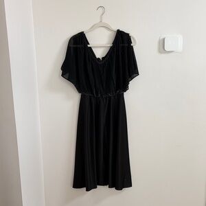 Vintage Elegant Black Women's Dress